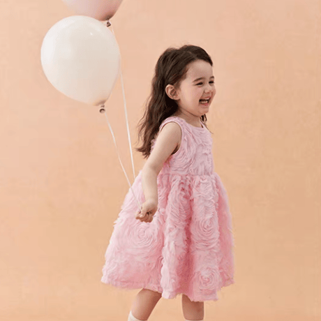[予約] Pink Rosy Petal Dress