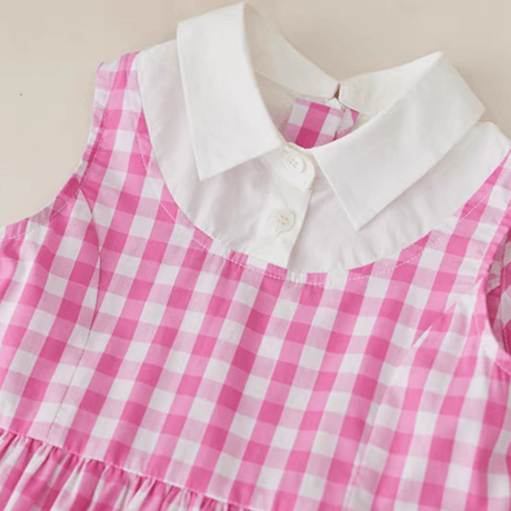 [予約] Picnic Pink Gingham Dress