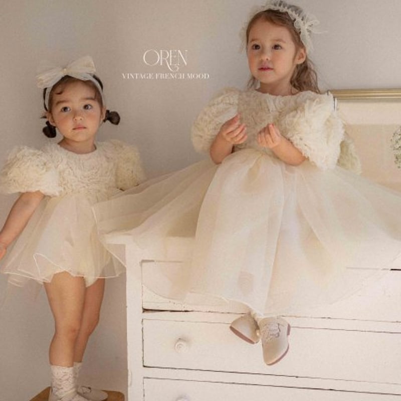 予約] Blooming rose pearl dress / OREN by Hibyeb