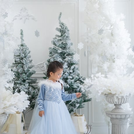 [即納]  snow queen  dress  ( 3, 5_size のみ）