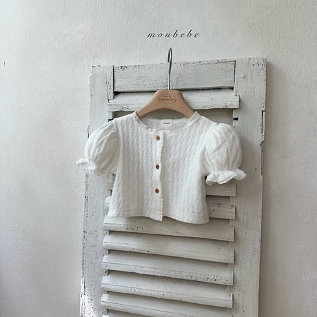 [予約] Rosé knit cardigan/ Monbebe