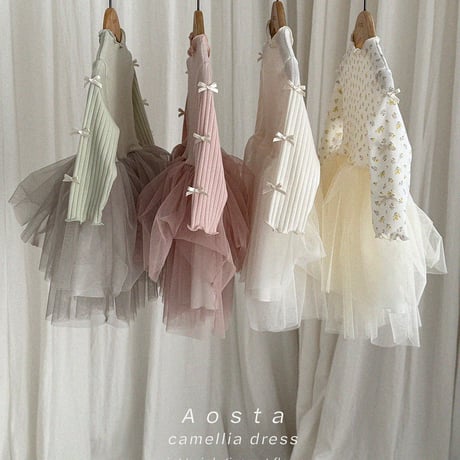 [即納]  Camellia Dress / Aosta （　Ivory XL＿のみ）