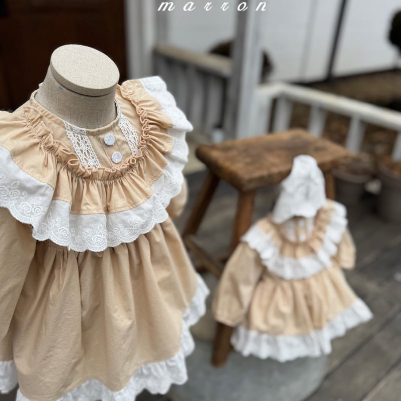 予約] Annes One-Piece (Beige) / marron | Mimiel