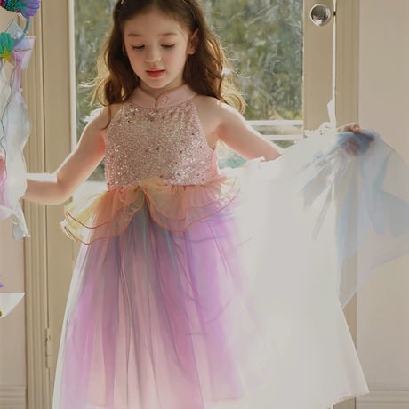 [予約] Fairy pink bubble dress