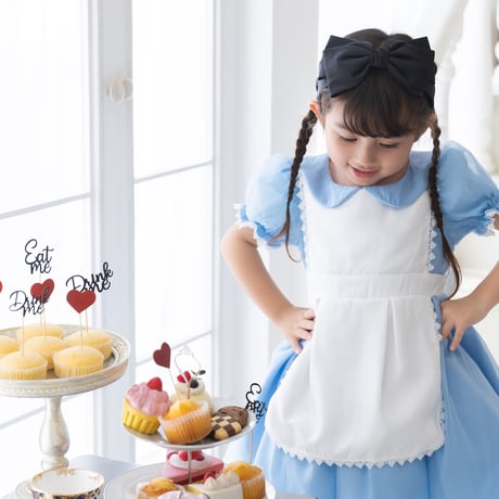 [予約] Wonderland Alice Dress+ ribbon hairband