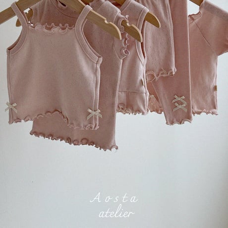 [即納] camellia cardigan / Aosta(ivory S,M,L,XL_pink S,M,L,XLのみ)