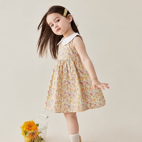 [予約] Petite Fleur Collar Dress