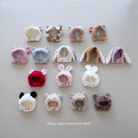 [即納] Rabbit Dumble Hat/M.kids(Cream のみ)