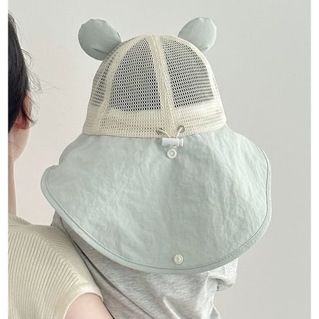 【即納】  sun summer bear hat