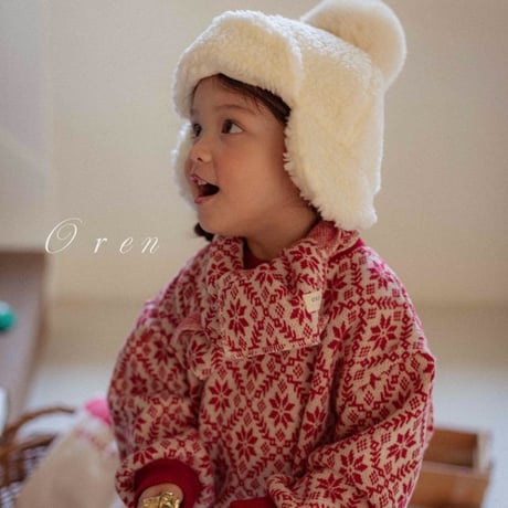 [予約] Snowflake knit MTM (with muffler) / OREN by Hibyebebe