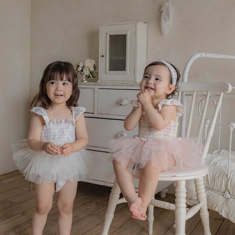 [予約] Flora Tulle Swimwear (Kids) / OREN by Hibyebebe