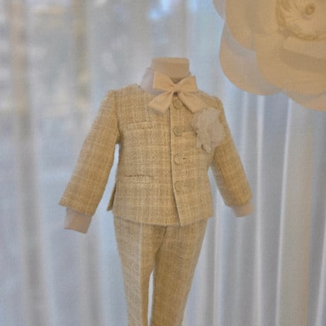 [予約] Ivory Tweed Suit / Le dress