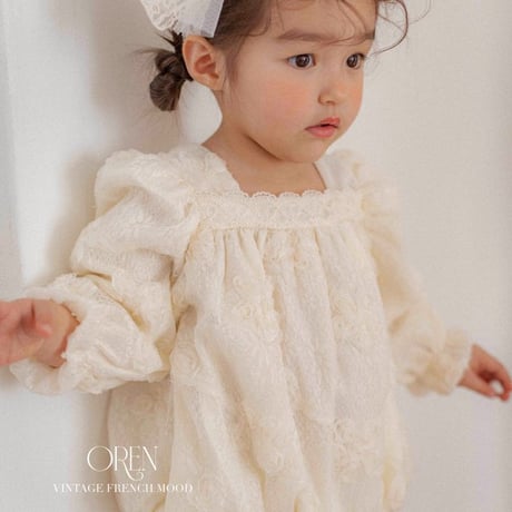 [即納] Lizzy rose lace suit (S_sizeのみ)/ OREN by Hibyebebe