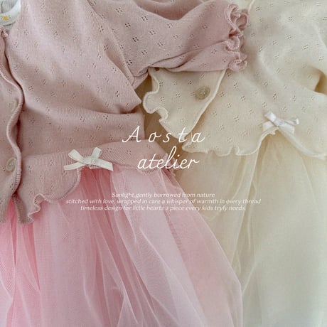 [即納] Lala dress / Aosta(big flower ivory S,M,Lのみ)