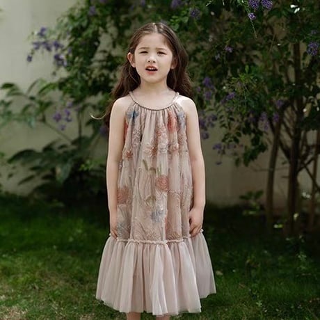 [予約] antique garden bohemian dress