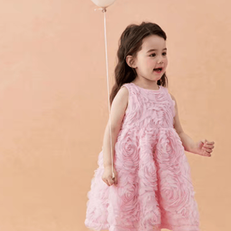 [予約] Pink Rosy Petal Dress