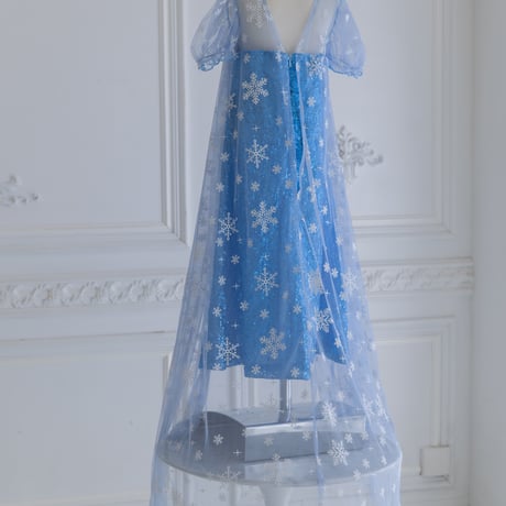 [予約]Snow Queen Glitter Dress (Short, Long) + tiara & stick set❄️