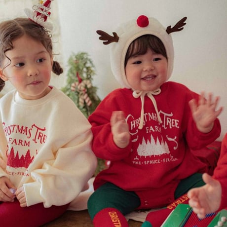 [予約] Christmas fleece Suit (bebe) / OREN by Hibyebebe