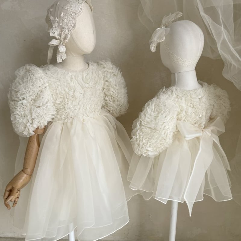 予約] Blooming rose pearl dress / OREN by Hibyeb