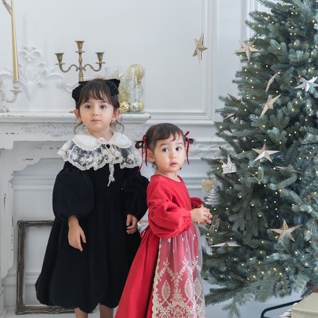 [即納] Elizabeth Christmas dress_Black / Eugenie Candys （M, L _ size のみ）