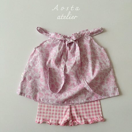 [即納] tambourine blouse / Aosta(blueS_yellowS,Mのみ)