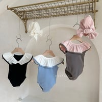 [予約] Multi-Balm Frill Swimsuit (Swim Cap Set) / Monbebe