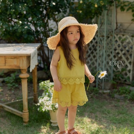 [予約] Serene Raffia sun hat / OREN by Hibyebebe