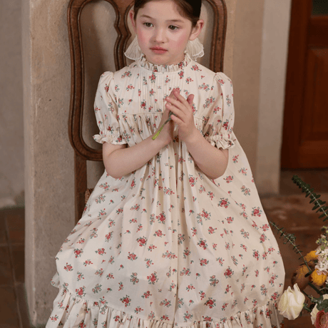 [予約] Antique Floral Dress
