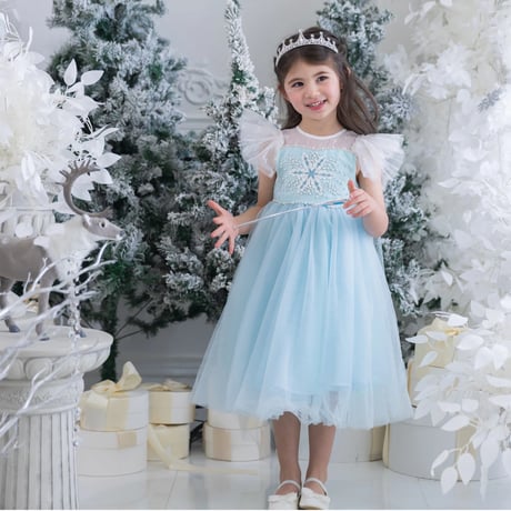 【予約】princess blue snow dress