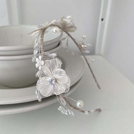 [予約] Wedding flower crown shushu hair band