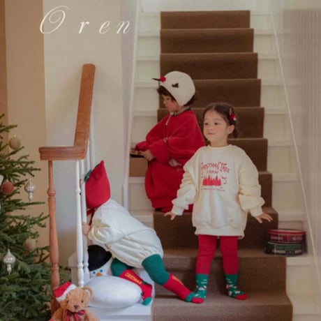 [予約] Christmas fleece MTM (Mom/Daddy) / OREN by Hibyebebe