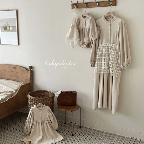 [即納] Roti dress / Hibyebebe （gray M, L, XL _ size のみ）