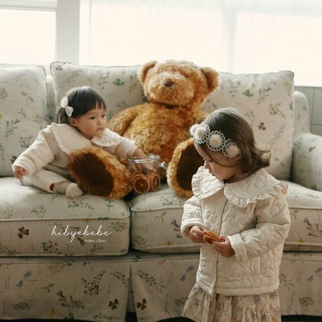 [即納]Flower quilted space suit/hi_byebebe （ M_ size のみ）
