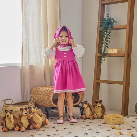 [予約] Masha Dress Set (Dress + Scarf)/ Mini Recipe