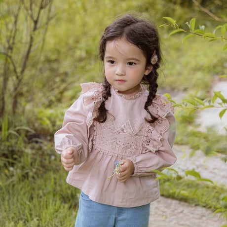 [即納] Roan Blouse/puella FLO （Pink 9 _ size のみ）