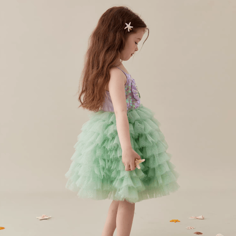 [予約] Mint Sparkle Shell Dress