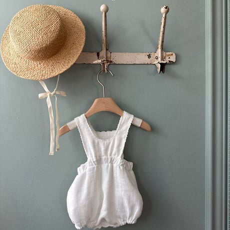 [予約] Pure Linen Suspender Suit / Monbebe