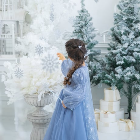 [即納] princess ice blue winter dress