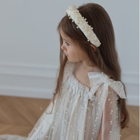 【予約】 Pearl Girl hair band  /nelia wears