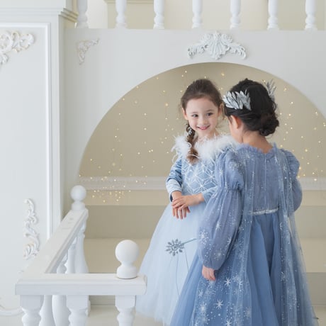 [即納] princess ice blue winter dress