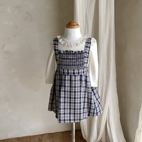 [即納] Roa pleated One-piece / MON PETIT BEBE(BeigeS のみ)