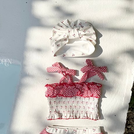 [予約] Rochelle Cherry Swimming Hat / OREN by Hibyebebe