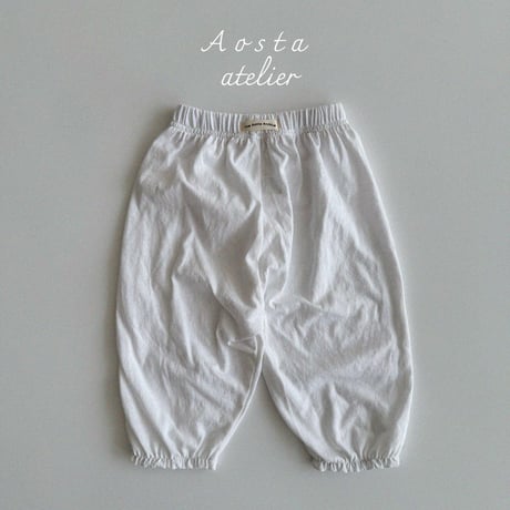 [即納]  linen pants / Aosta(ivory S,L,XL_のみ)
