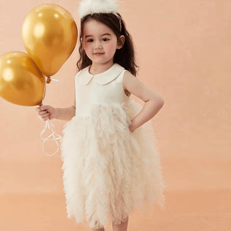 [予約] Cream Puff Tulle Dress