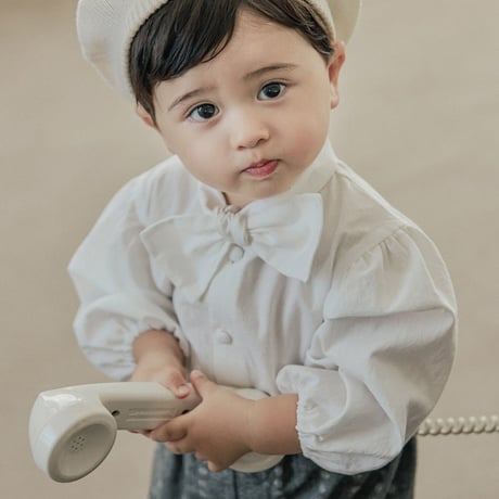 [即納]Tai Blouse_White /Little Tini (90、100、110_sizeのみ)