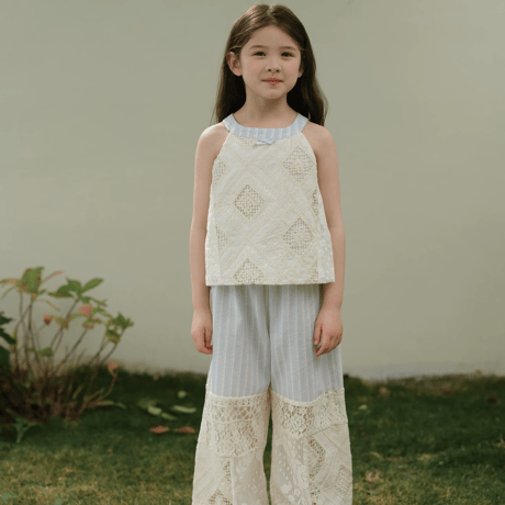 [予約] Ciel Lace Stripe (top)