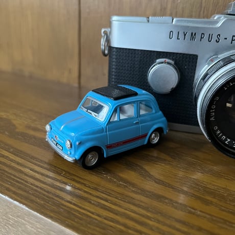 ダイキャストミニカー「FIAT500」(ブルー) / Diecast miniature car "FIAT500"(blue)