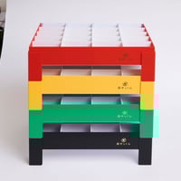 薬局から届いた薬を約7日分、時間（用法）ごとに管理するボックス『配やっくんホーム』　２０人用　　お得な4色セット