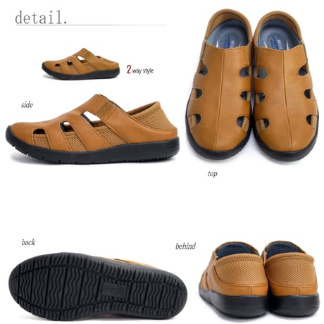 【2026年春夏/再入荷】Pansy パンジー スリッポン 軽量  2way フラット ストレッチ メッシュ 3e