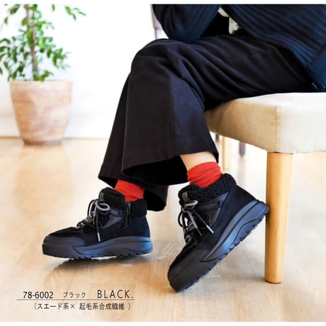 【2025年秋冬/再入荷】North Date アンクルブーツ ボア 紐 ジップ 防滑 防寒 氷雪 耐水 抗菌 3e